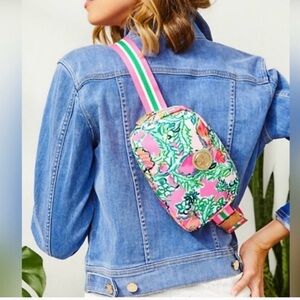 Lilly Pulitzer GWP Belt Bag Soleil Pink Perfect Poppy NWOT